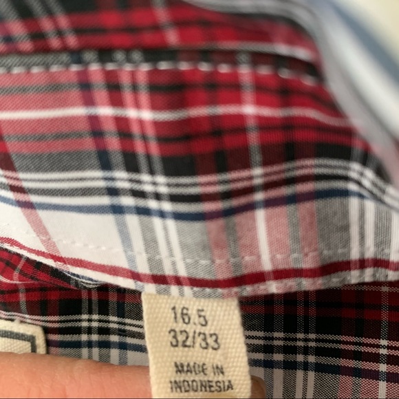 Todd Snyder Mens Plaid Shirt 16.5 32/33 buttons - Picture 7 of 11
